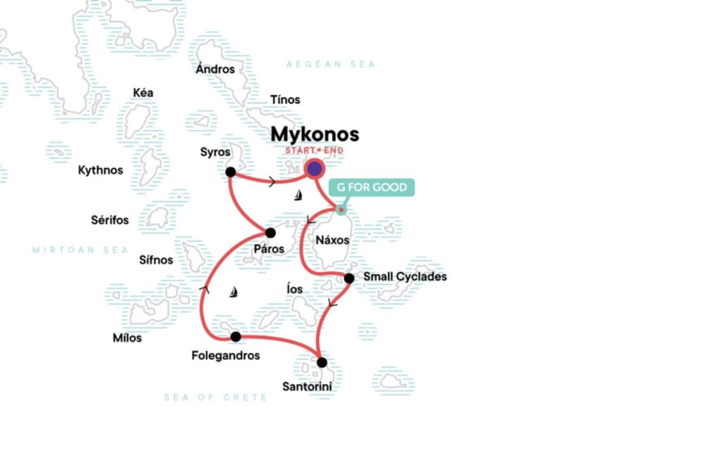SAILING GREECE – MYKONOS TO MYKONOS 5